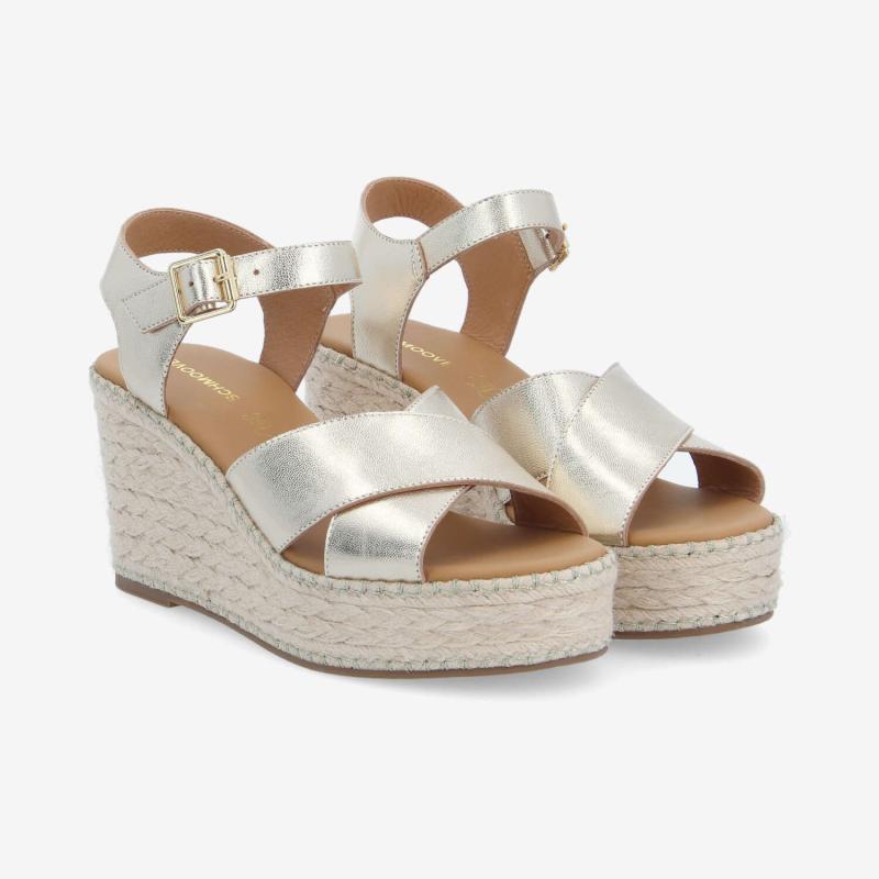 MINA SANDALE W - METAL LEATHER - OR